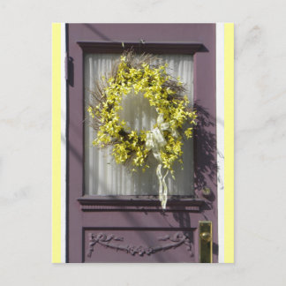 Purple door postcard