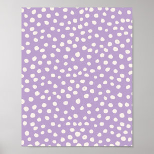 Purple Dots Animal Print Spots