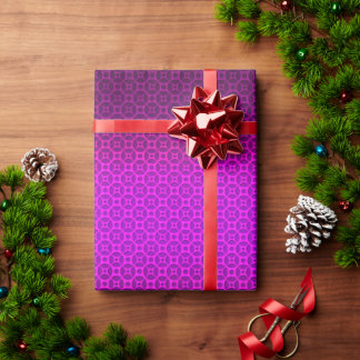 PURPLE DOTS  WRAPPING PAPER