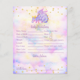 Purple Dragon Baby Shower Predictions And Advice