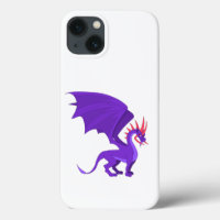 Purple dragon cartoon