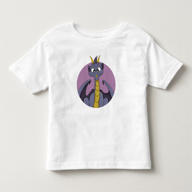 Purple dragon cartoon toddler t-shirt (Front)