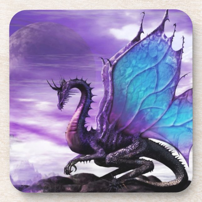 Purple Dragon  Coaster (Front)