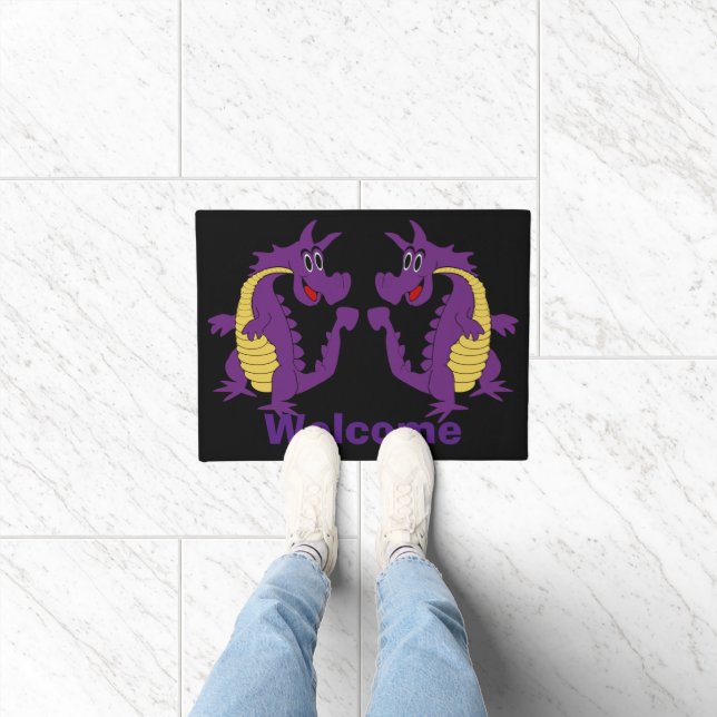 Purple Dragon Design Doormat (Indoor)