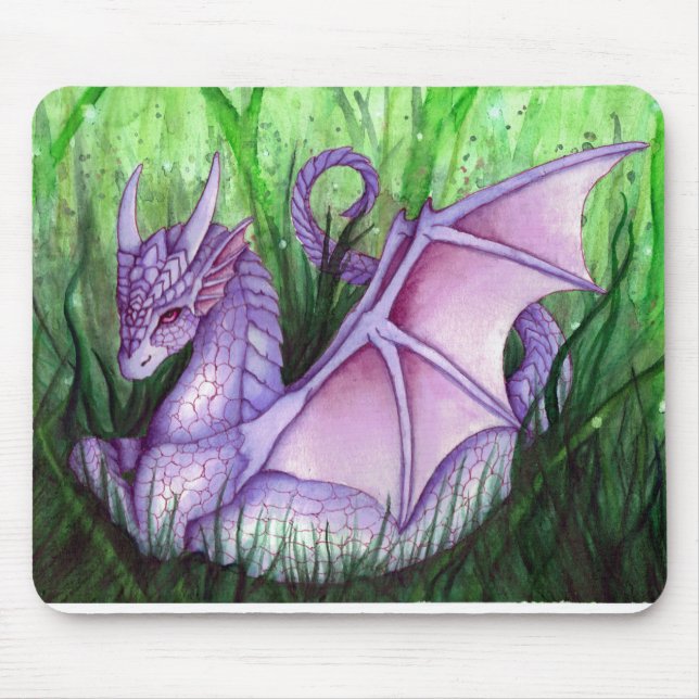 Purple Dragon  Mouse Pad (Front)