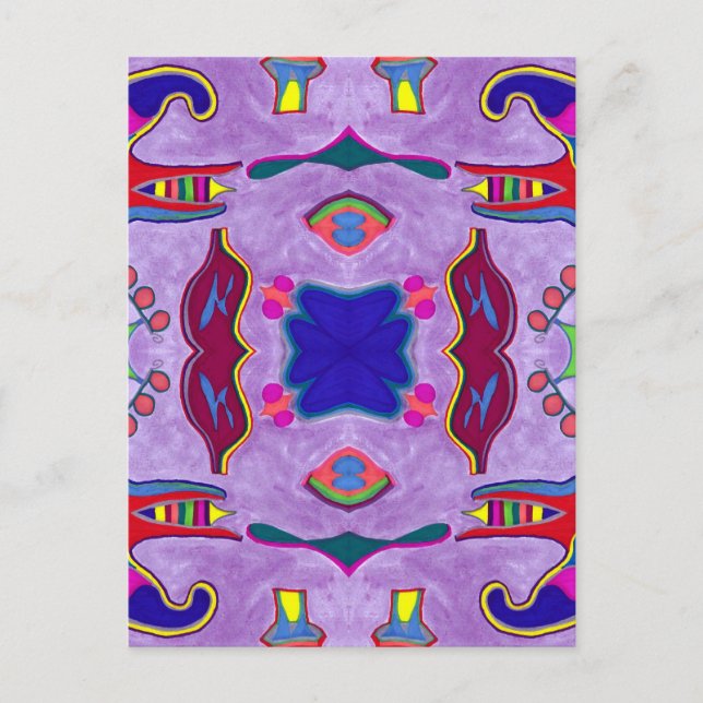 Purple Dragon Postcard (Front)