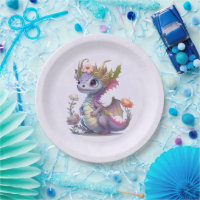Purple Dragon with Elegant Crown
