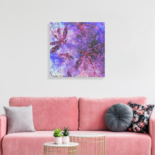 Purple Dragonfly Haze  Canvas Print