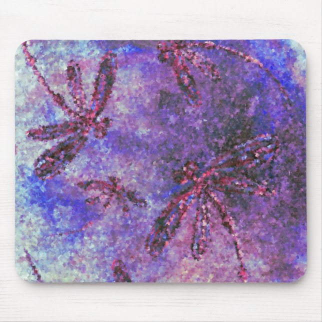 Purple Dragonfly Haze Mouse Pad (Front)
