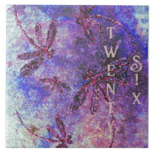 Purple Dragonfly Haze Tile