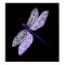 Purple Dragonfly Poster