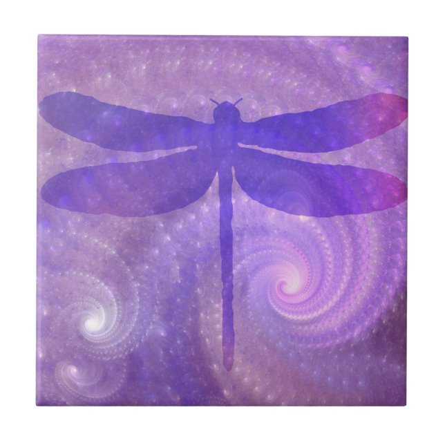 Purple Dragonfly Tile (Front)