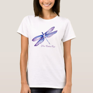 Purple Dragonfly Womens Tshirts   Unique Gifts