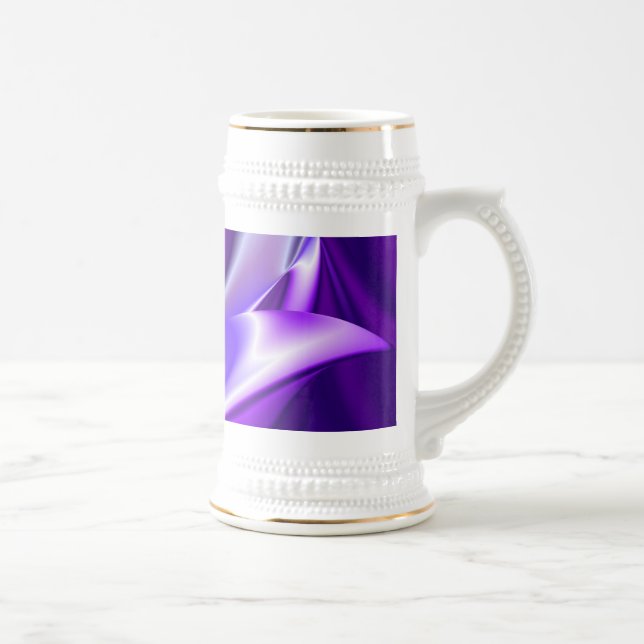 Purple Dream , Abstract Fantasy Rainbow-Art Beer Stein (Right)