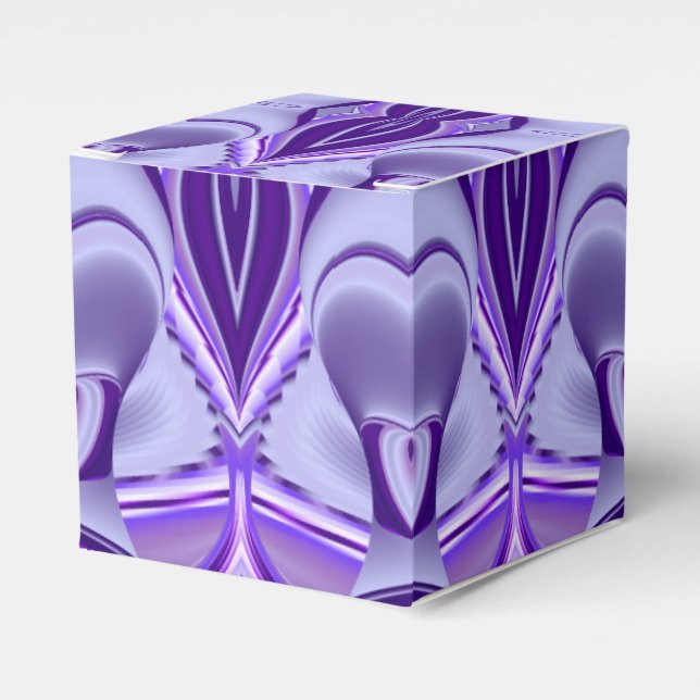 Purple Dream , Abstract Fantasy Rainbow-Art Favour Box (Front Side)