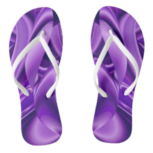 Purple Dream , Abstract Fantasy Rainbow-Art Jandals