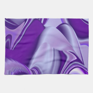 Purple Dream , Abstract Fantasy Rainbow-Art Tea Towel