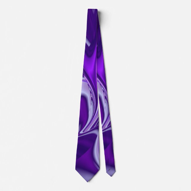 Purple Dream , Abstract Fantasy Rainbow-Art Tie (Front)