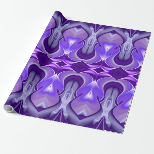 Purple Dream , Abstract Fantasy Rainbow-Art Wrapping Paper (Unrolled)