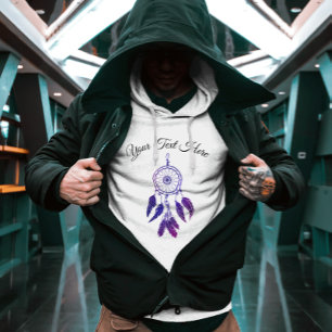 Purple dream catcher Custom quote Hoodie