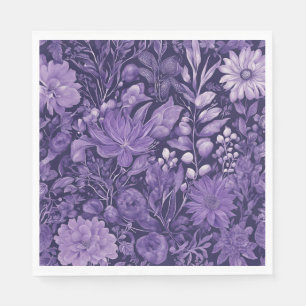 Purple Dream Elegant Botanical Design inspired by Napkin