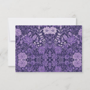 Purple Dream Elegant Botanical Design Thank You Card