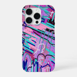 Purple Dream Expressive Print iPhone 16 Pro Case