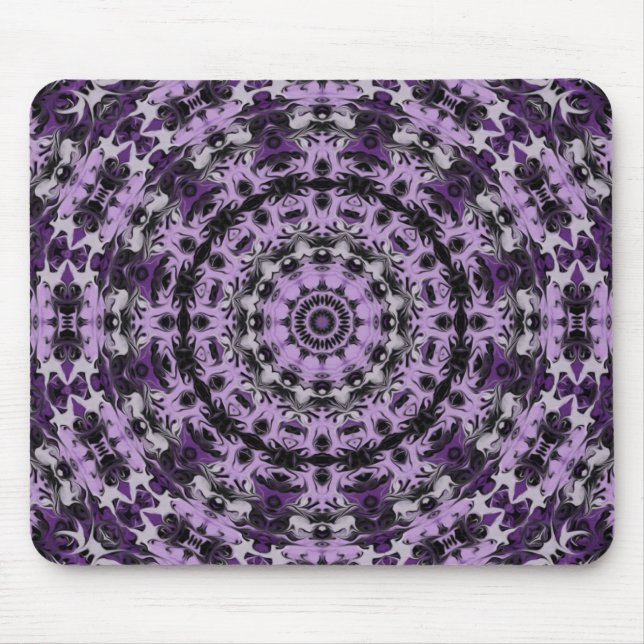 Purple Dream Kaleidoscope Mouse Pad (Front)