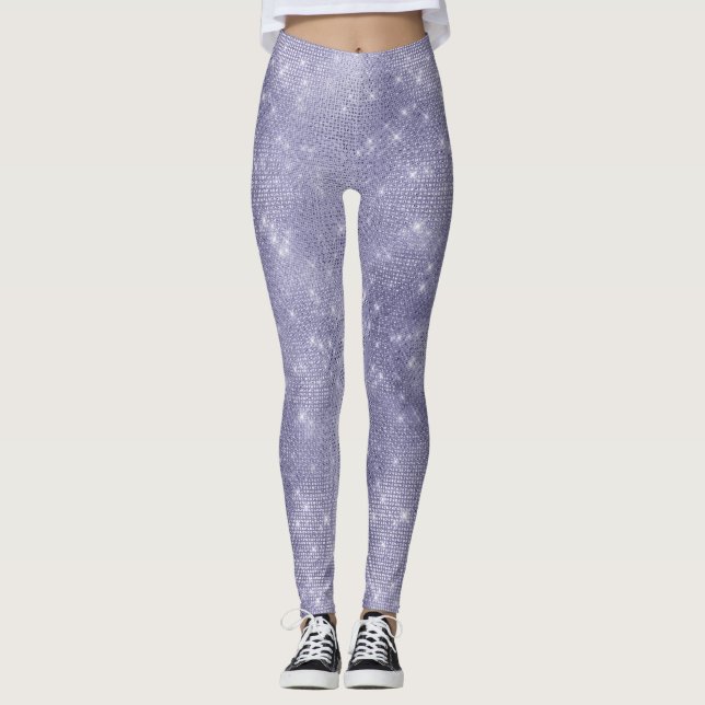 Purple Dream Sparkle Leggings (Front)