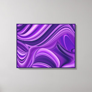 Purple Dreams, Abstract Fantasy Rainbow Art Canvas Print
