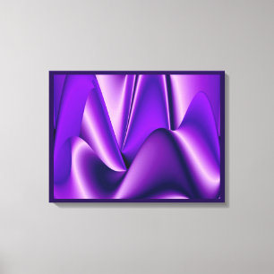 Purple Dreams, Abstract Fantasy Rainbow Art Canvas Print