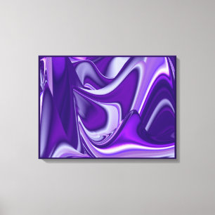 Purple Dreams, Abstract Fantasy Rainbow Art Canvas Print