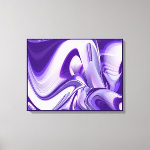 Purple Dreams, Abstract Fantasy Rainbow Art Canvas Print