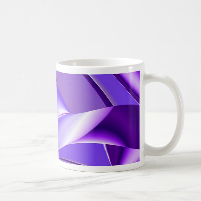 Purple Dreams , Abstract Fantasy Rainbow-Art Coffee Mug (Right)