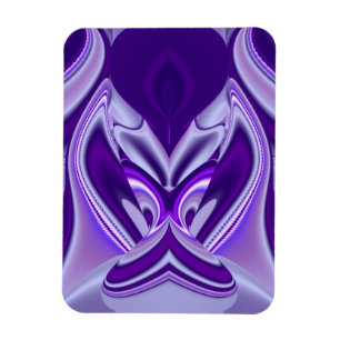 Purple Dreams , Abstract Fantasy Rainbow-Art Magnet