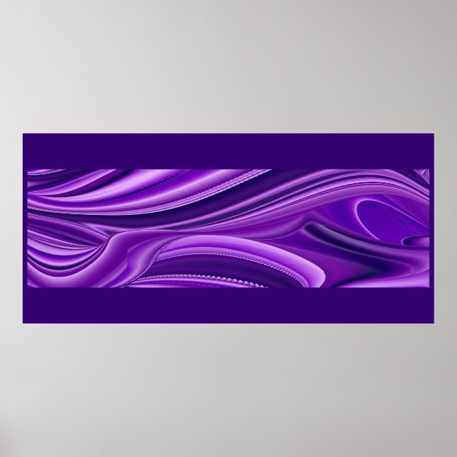 Purple Dreams, Abstract Fantasy Rainbow Art Poster (Front)