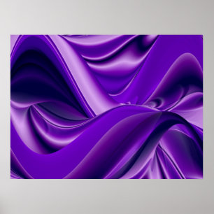 Purple Dreams, Abstract Fantasy Rainbow Art Poster