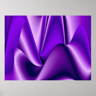 Purple Dreams, Abstract Fantasy Rainbow Art Poster
