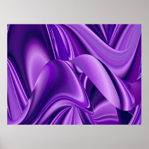 Purple Dreams, Abstract Fantasy Rainbow Art Poster