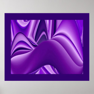 Purple Dreams, Abstract Fantasy Rainbow Art Poster