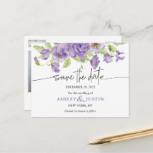 Purple dreams stylish wedding florals