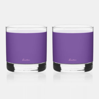 PURPLE DRINKING GLASS