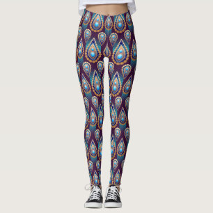 Purple Drop Multi Women's Leggings