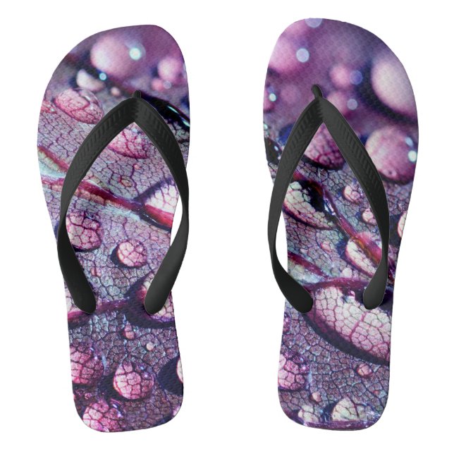 Purple Drops Jandals (Footbed)