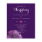 Purple Dynasty Dark Floral Budget Wedding Invites