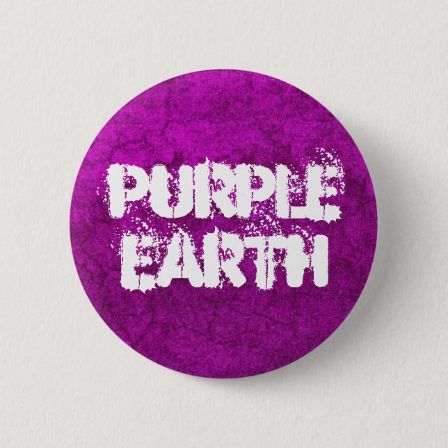 Purple Earth - Template 6 Cm Round Badge (Front)