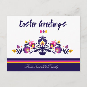 💜Purple Easter Folklore,  Custom Text Postcard