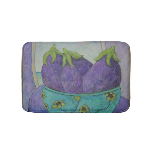 Purple Eggplant Bath Mat (Front)