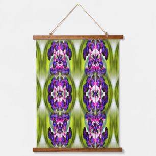 Purple Elderberries Nature Abstract Hanging Tapestry