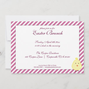 Purple Elegant Easter Brunch Invitation